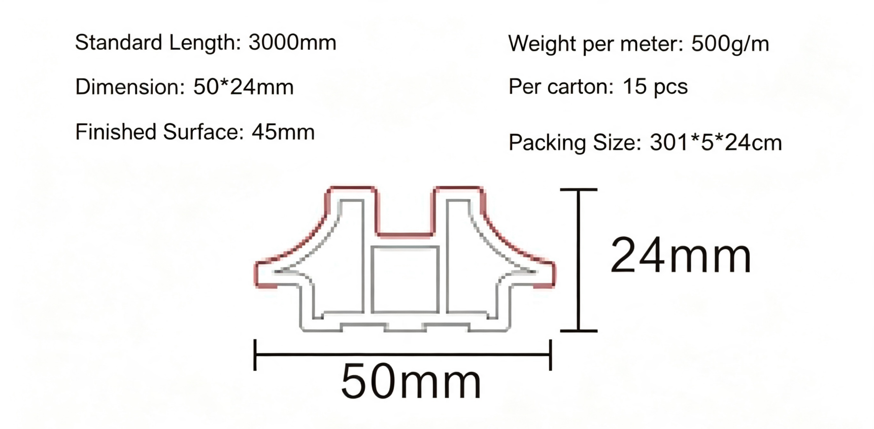 50 WPC Narrow Small‑size Fluted Wall Panel 50 WPC Narrow Small‑size Fluted Wall Panel