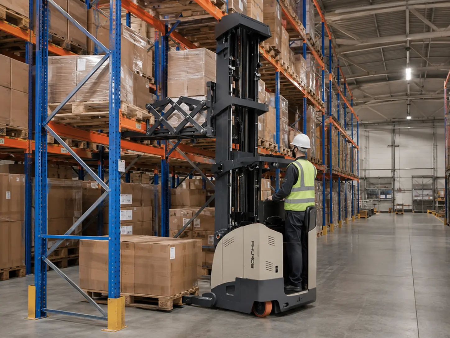 Forklift and racking matching guide