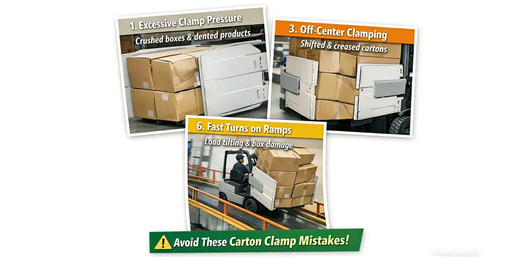 Carton Clamp Mistakes That Cause Product Damage