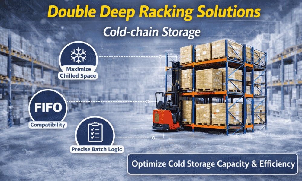 Double Deep Racking Solutions Cold-chain