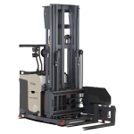 Man-Down Three Way Stacker Forklift - Warehouse Smart Solution Provider「Akuros」