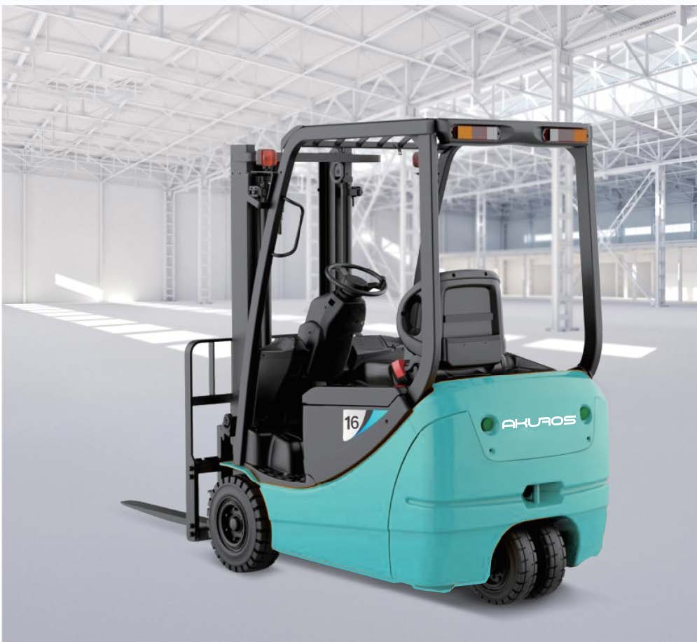 Empilhador de contrapeso Akuros E16: Aumentar a eficiência do armazém com tecnologia eléctrica avançada