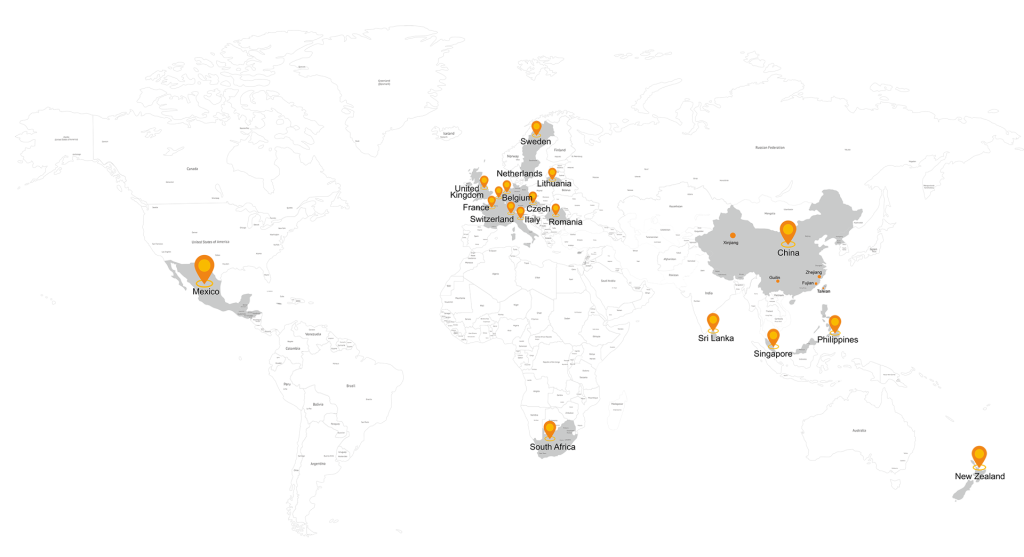 Akuros Global Market map