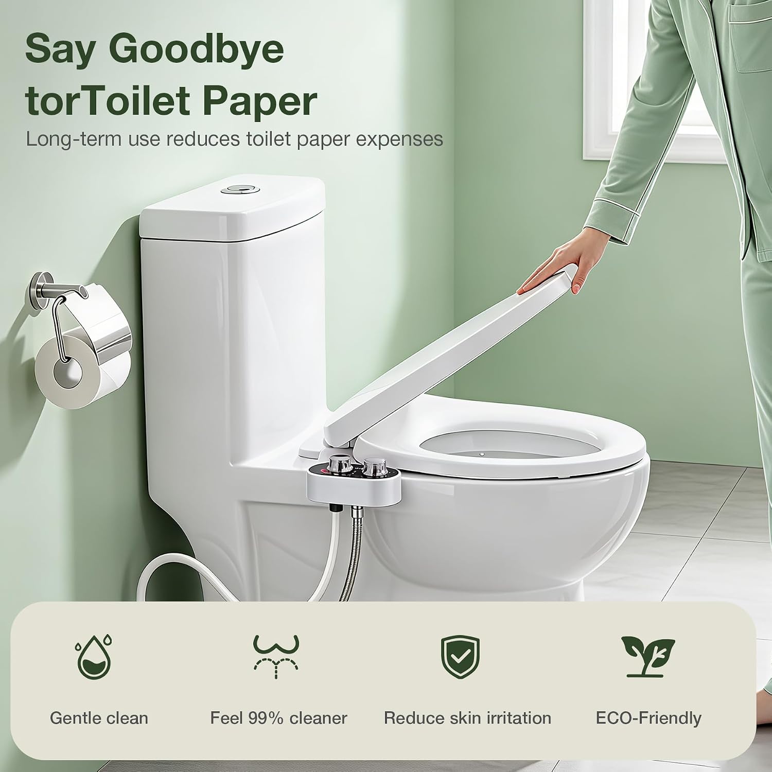 Non-Electric Hot & Cold Water Bidet Attachments Gain Traction as a Low-Carbon Bathroom Solution