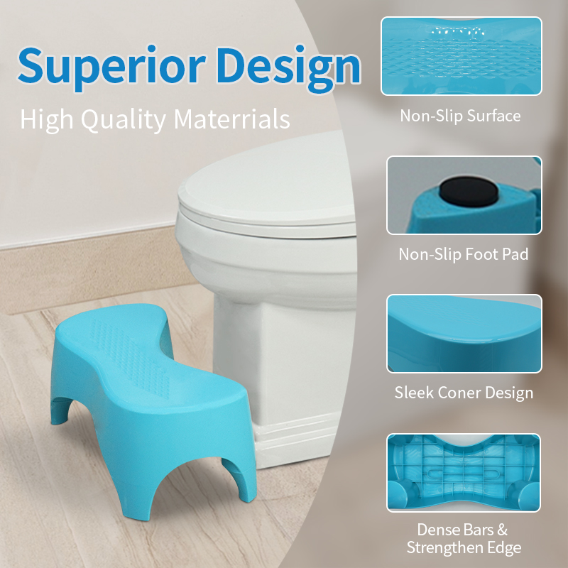 A6103 Blue Toilet Stool