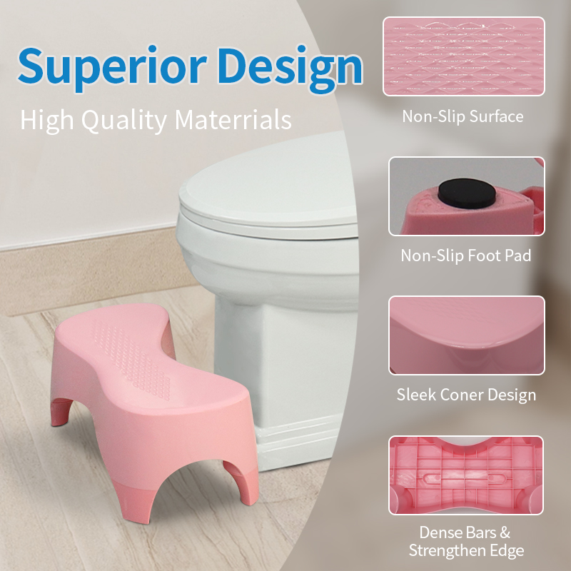 A6103 Pink Toilet Stool