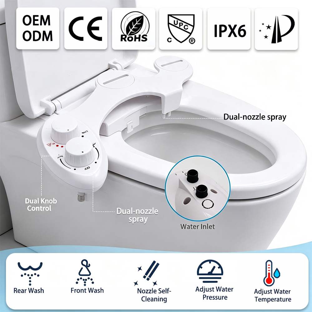Eco-Friendly Comfort: The Rise of Non-Electric Dual-Temperature Bidet Attachments in Modern Bathrooms