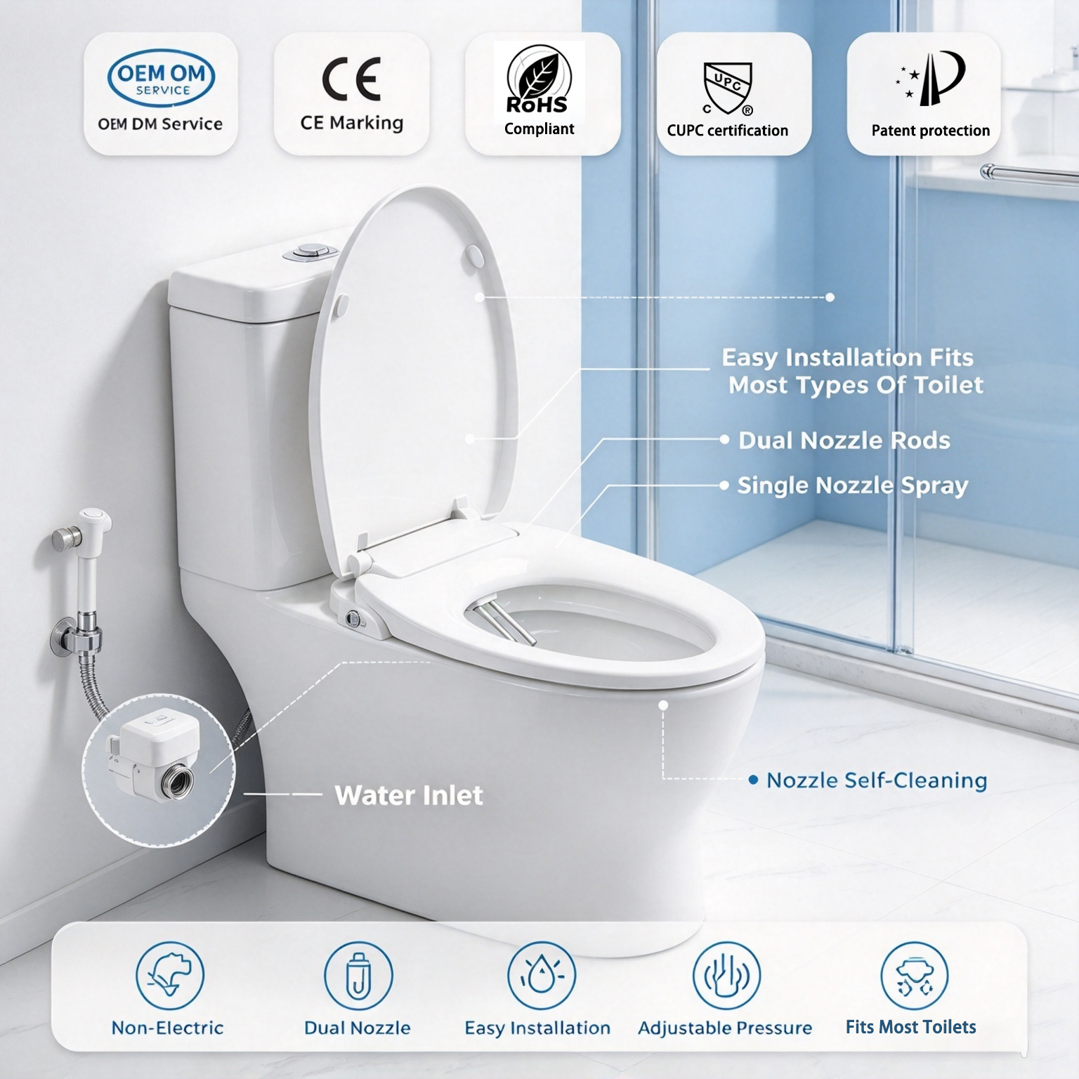 Eco-Friendly, Cost-Effective, and Easy to Install: Non-Electric Bidet Toilet Seats Reshape Modern Bathroom Upgrades