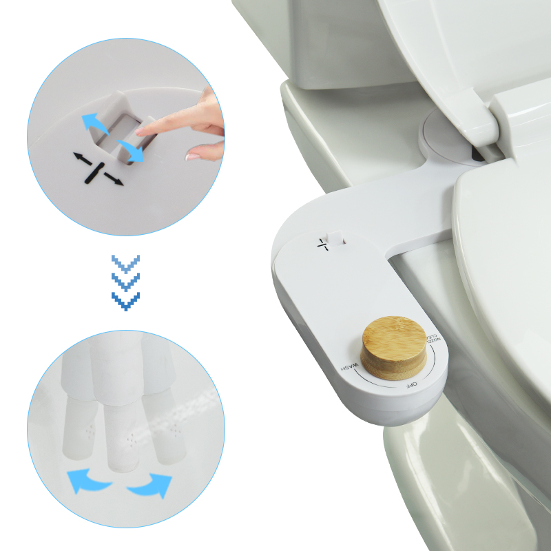 A8805 15mm Bamboo Knob Bidet