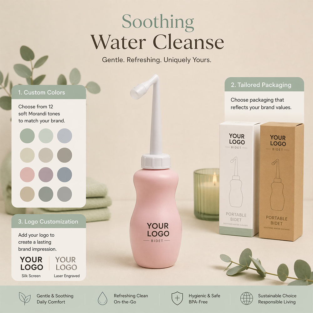 Pink Portable Travel Bidet