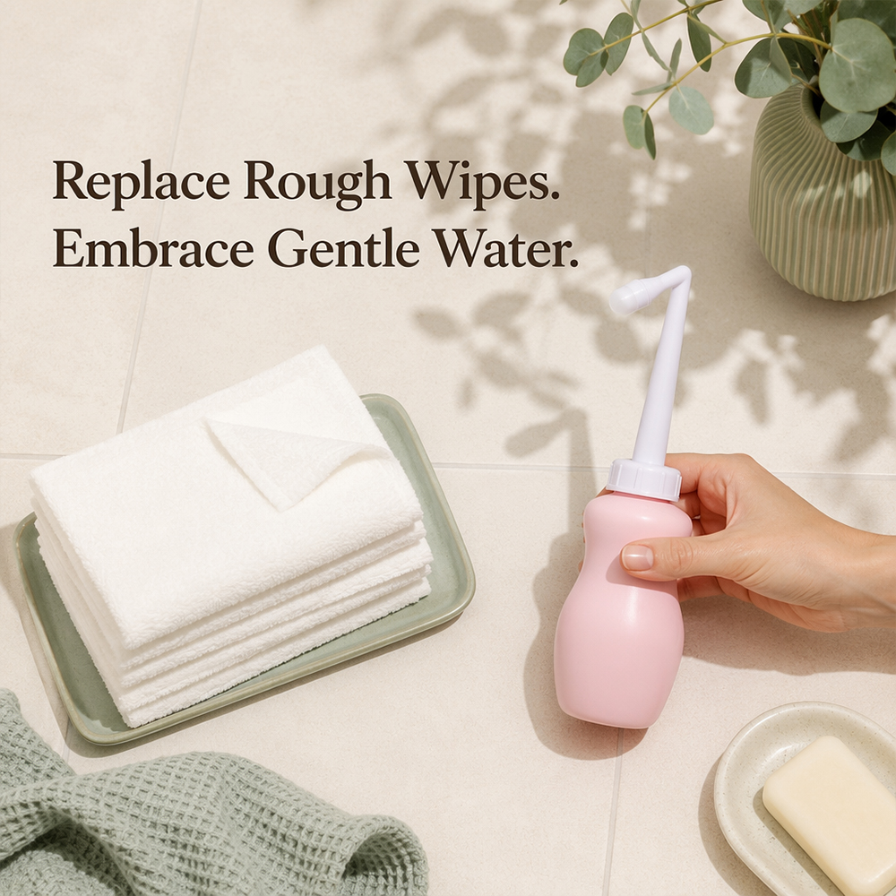 Pink Portable Travel Bidet