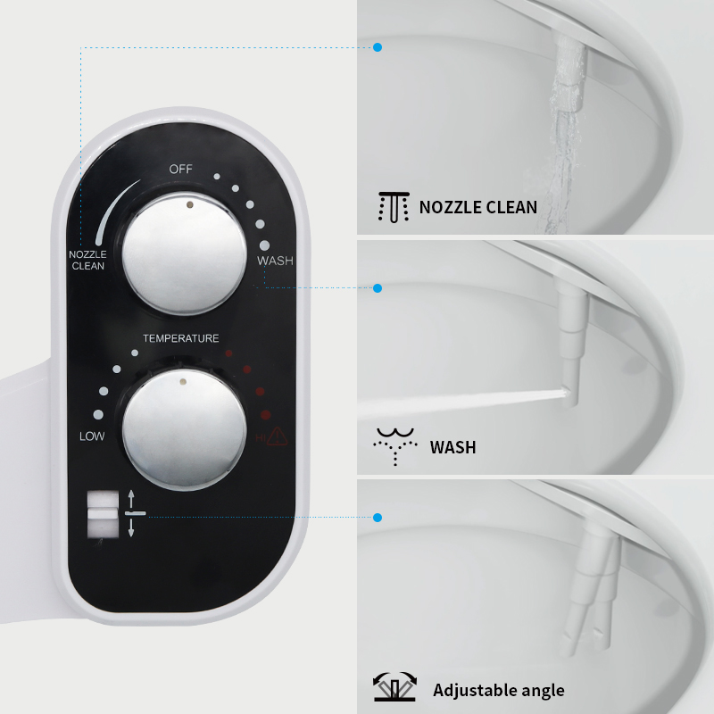 A8702 Black Single Nozzle Bidet