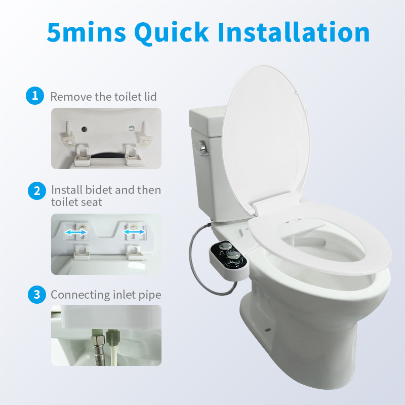 A8702 Black Single Nozzle Bidet