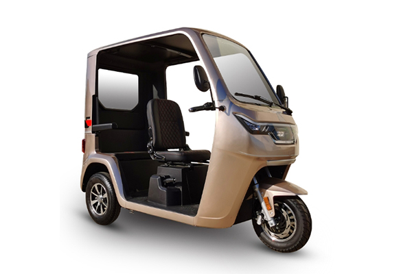 Two-row passenger electric tricycle