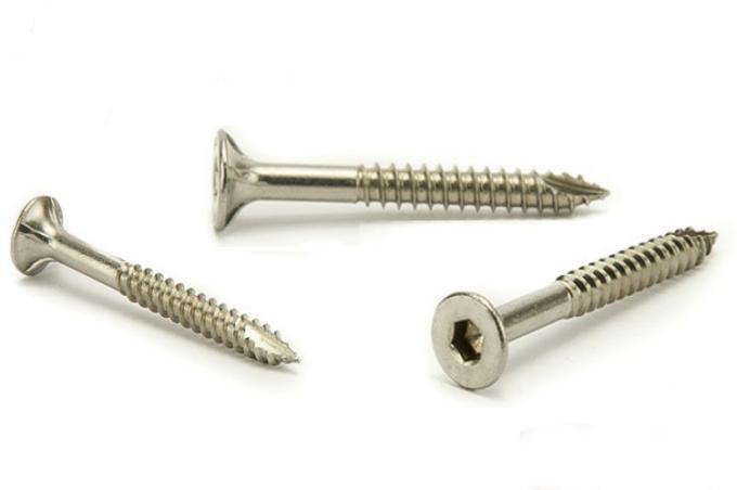 decking screws used on hardwood, type 17 cutting end