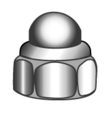 Self-Locking Hexagon Domed Cap Nuts 1