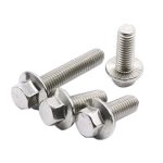 DIN6921 Stainless Steel 304/316 Hex Flange Bolt With Or Without Serration Under Head -