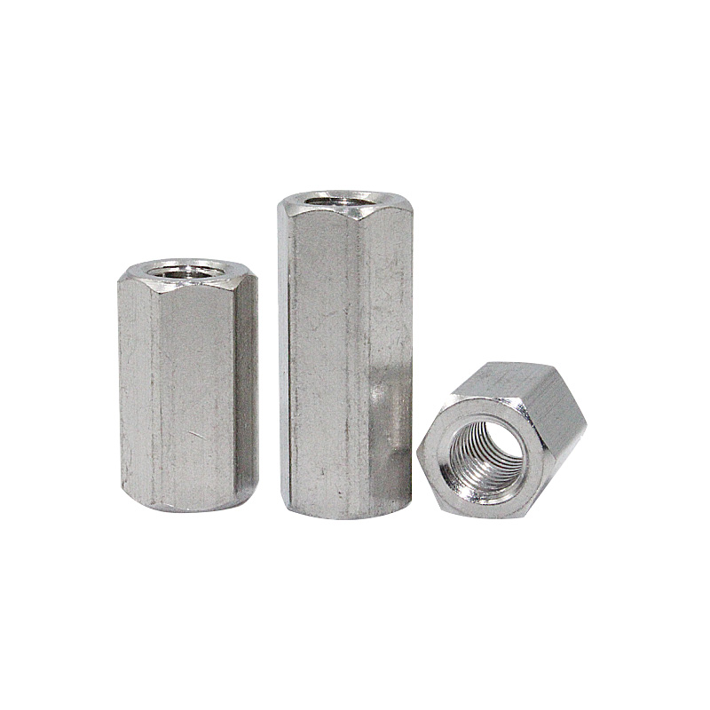 Stainless Steel SS304 316 Hexagon Coupling Nut, long nut