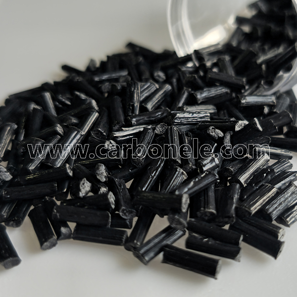 Black particles are often used in plastic manufacturing