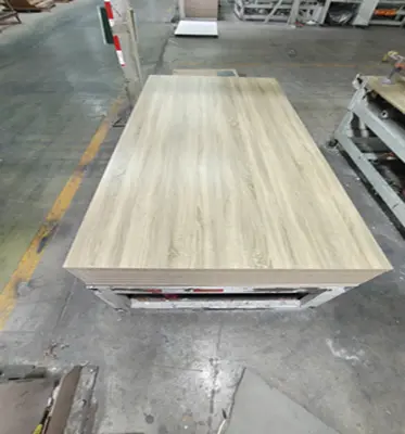 Wood Grain Melamine MDF Board 6mm 10mm 15mm 17mm 18MM Laminated Medium Fiberboard Board Bakeng sa Khabinete ea Khabitso ea Ka hare