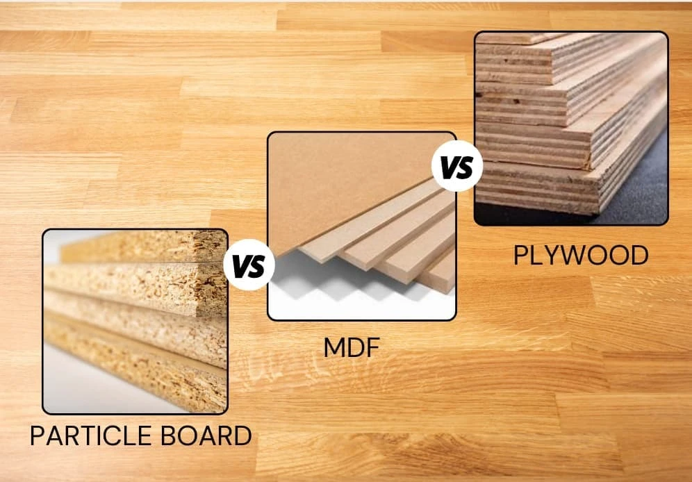 Particle Board vs. Plywood vs. MDF vs. Solid Wood