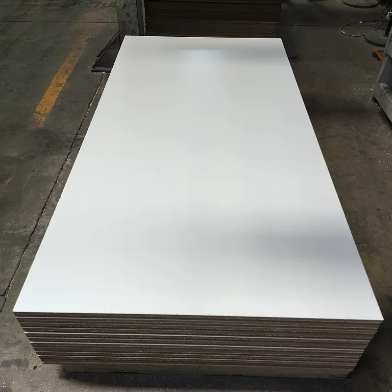 DEMETER Melamine wood MDF board 3mm 6mm 10mm 15mm 17mm 18mm manufacturer solid color white for furniture cabinet wardrobe