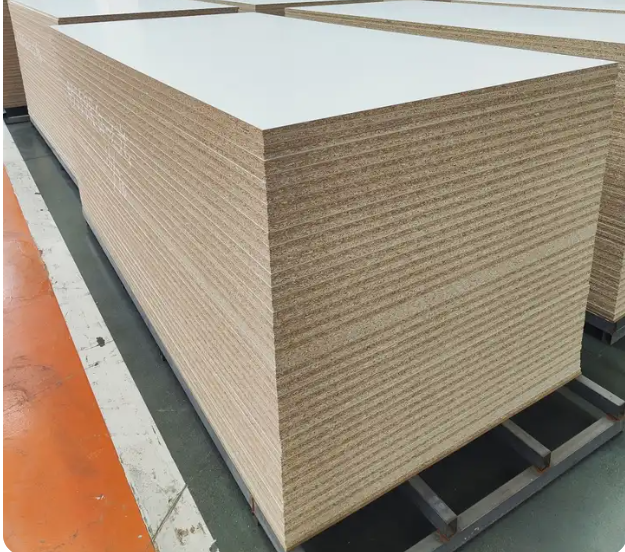 High Quality Melamine Chipboard 12mm 15mm 17mm 18MM Laminated Particle Board For Kitchen Cabinet Furniture