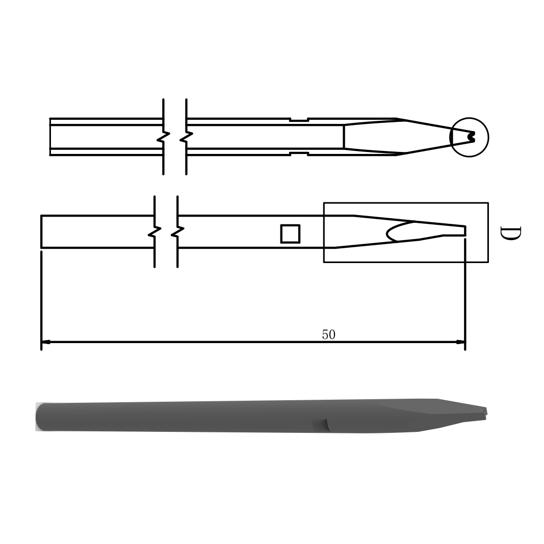 Customized wedge bonding tool of aluminium wire welding auto equipment