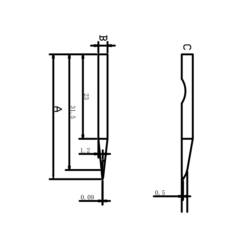Precision parts tungsten carbide press claw for semiconductor aluminium wire bonding equipment
