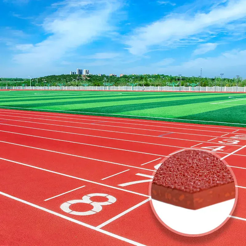 SELF-Textured Plasticrunning Track