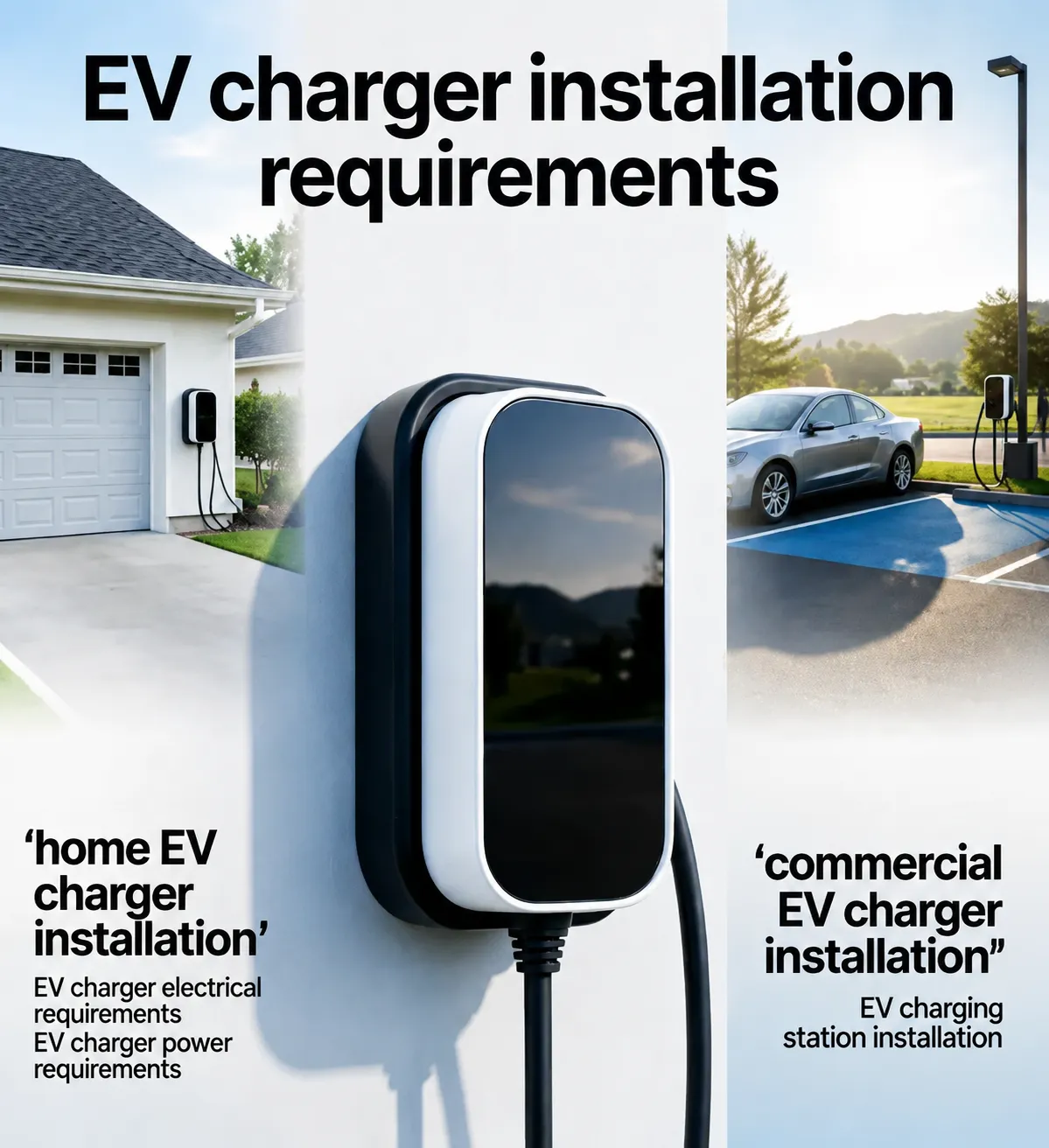 Requisitos de instalación do cargador EV para vivendas e locais comerciais: unha guía completa