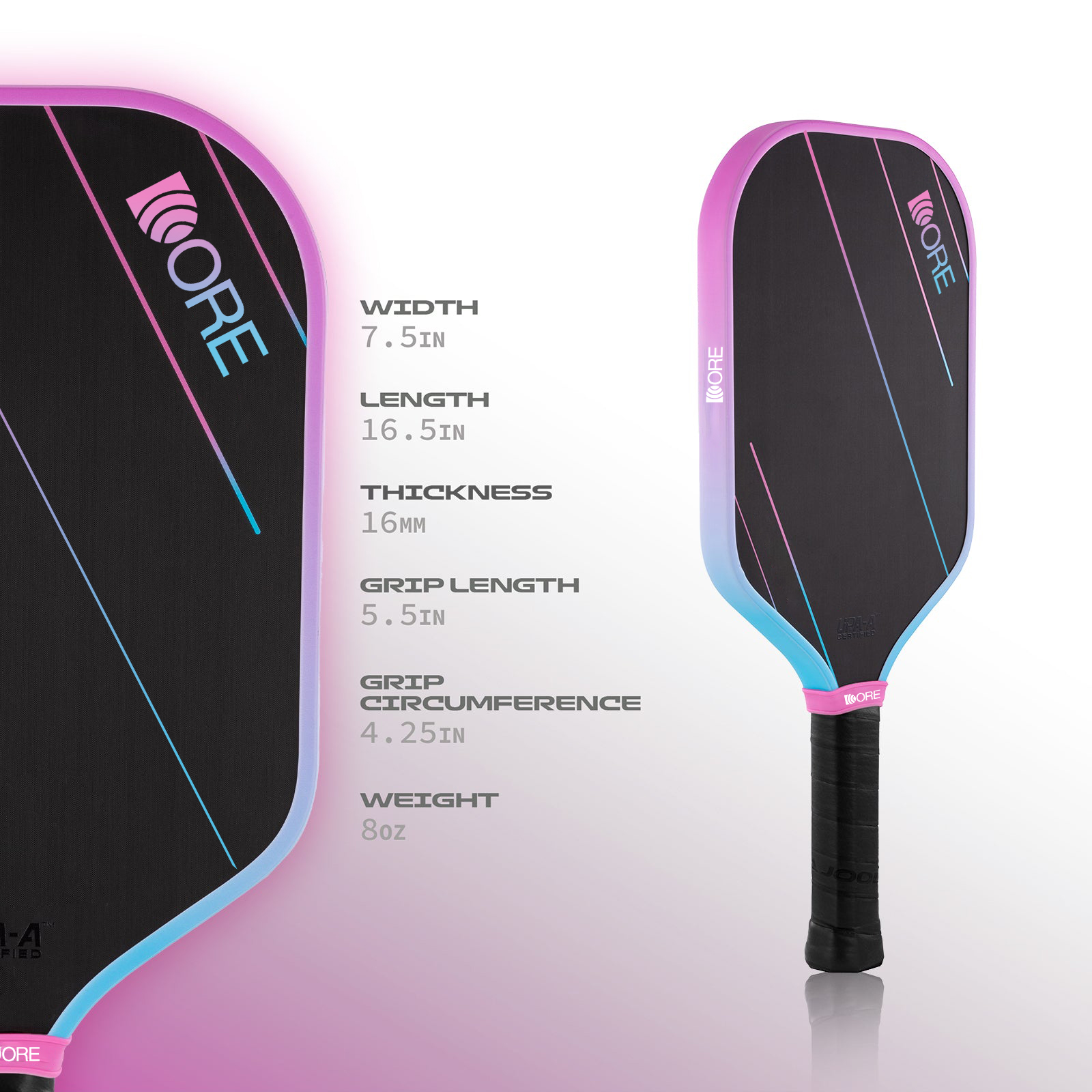 Gradient Edge Guard Pickleball Paddle