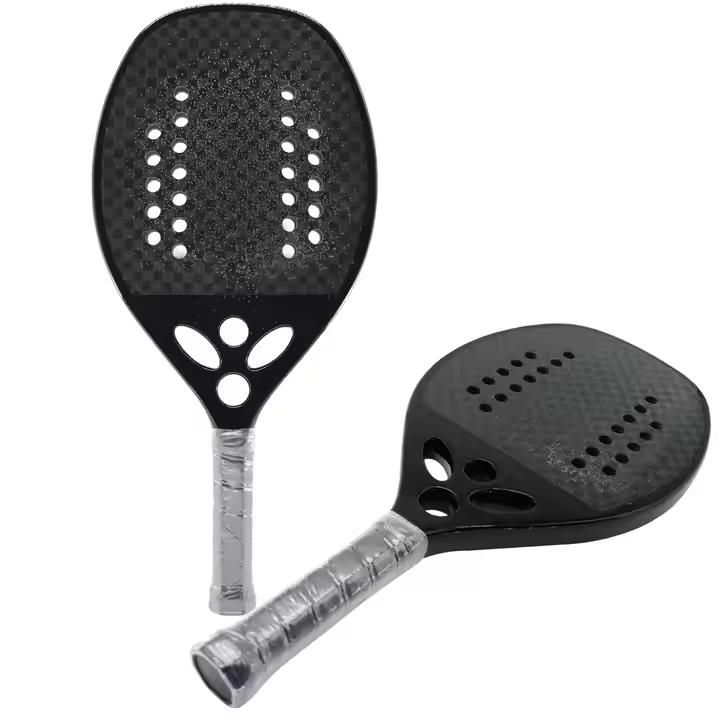 New Mold Handle With Holes DD032 Beach Tennis Rackets 12K Sanding Paddle Racque