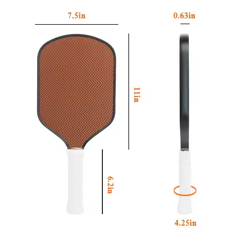 Wave Textured Carbon Fiber Pickleball Paddle