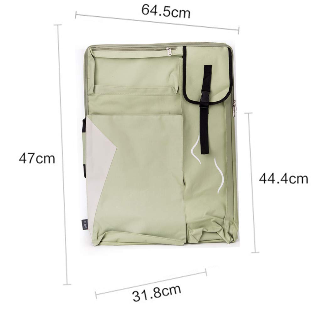 Art Storage Bag Portfolio Custom Logo Blue Backpack Artist art portfolio Carry Case with Shoulder Strap