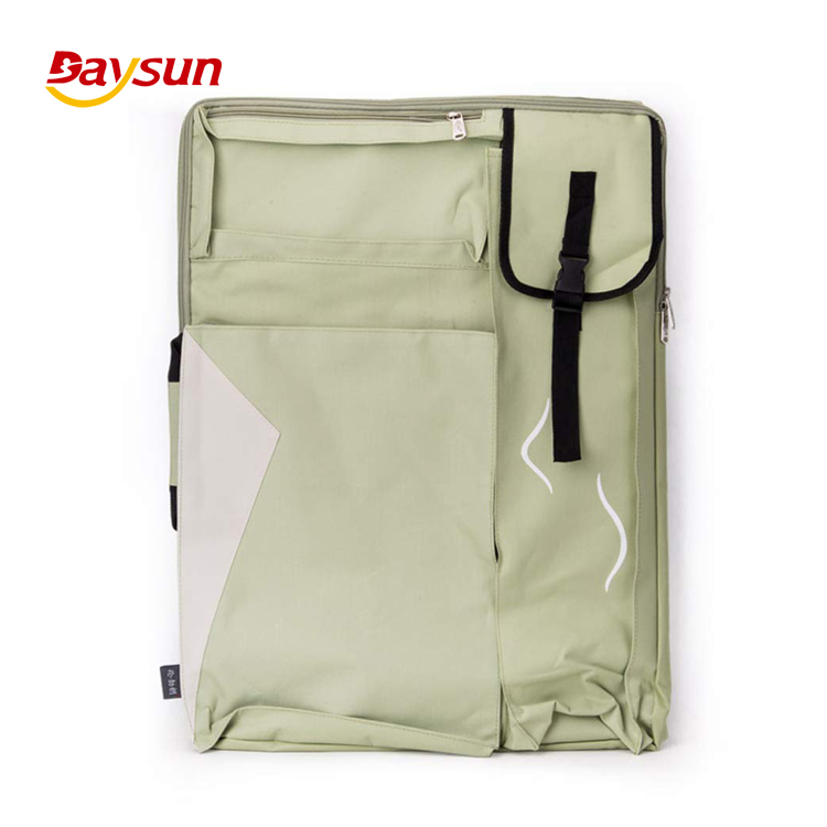 Art Storage Bag Portfolio Custom Logo Blue Backpack Artist art portfolio Carry Case with Shoulder Strap