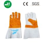 China High Quality 13-Inch Two-Color Stitching Split Leather Gloves Supplier | Dtlabor