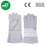 China High Quality High Temperature Resistant Gloves Made Of Aluminum Foil And Aramid Thread Supplier | Dtlabor