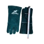 China High Quality 14 Inch Dark Green Leather Welder Protective Gloves Supplier | Dtlabor