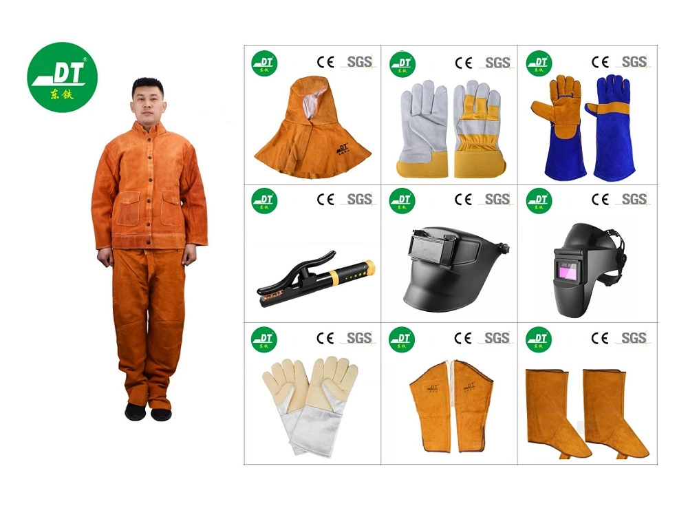 We provide welding gloves matching products.The product style, length, logo, lining, color, etc. can all be produced according to customer needs.