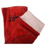 China High Quality 14'' Red Color Cowhide Welding Gloves Supplier | Dtlabor