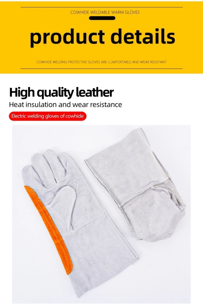 Welding gloves(1)
14-inch single-layer full leather + edge strips + fireproof line