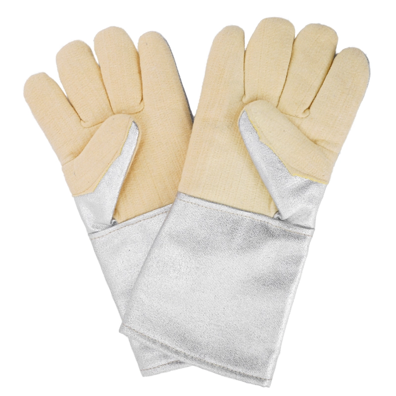 Kevlar with Aluminum Foil Heat Resistant Fire Retardant Gloves