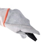 China High Quality Long Style Palm Leather Arm Canvas Welding Work Gloves Supplier | Dtlabor