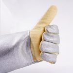 China High Quality Kevlar With Aluminum Foil Heat Resistant Fire Retardant Gloves Supplier | Dtlabor