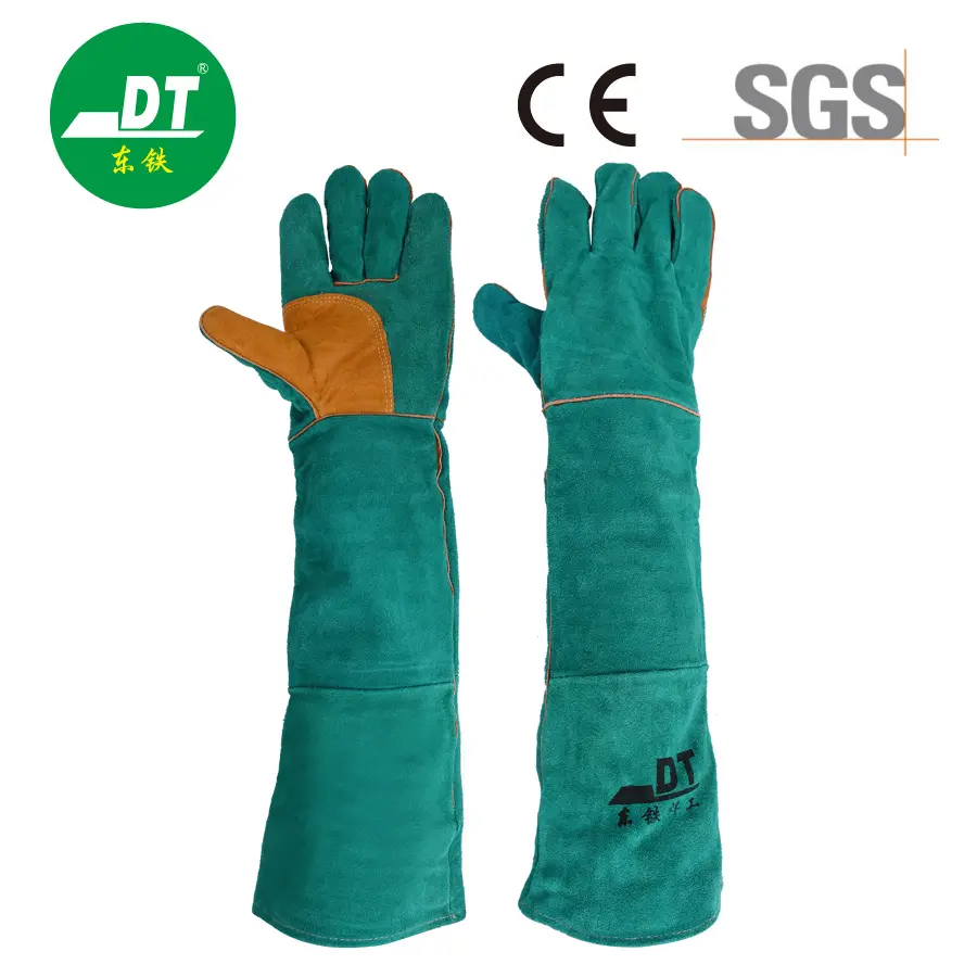 AB Grade 24 Inches Extended Fireproof Cowhide Welding Gloves