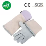 China High Quality AB Grade Cowhide 18-inch Double-layer Kevlar Stitching Welding Gloves Supplier | Dtlabor