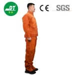 China High Quality Golden Color AB Grade Cowhide Welding Protective Clothing Supplier | Dtlabor