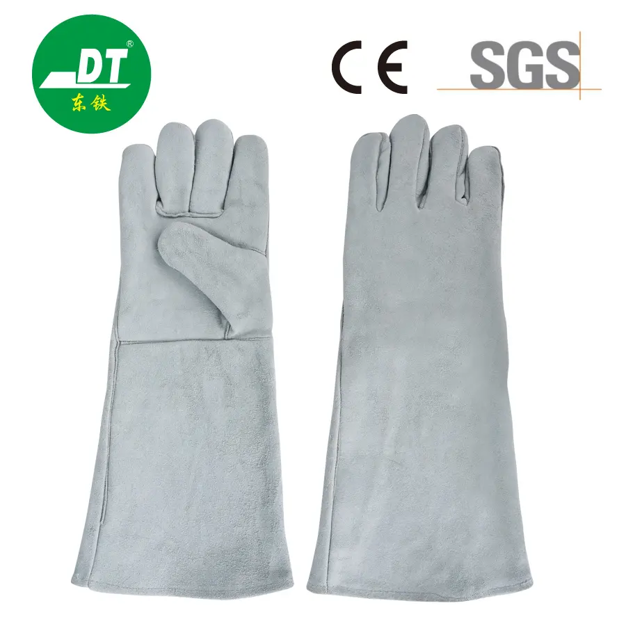 AB Grade Cowhide 18-inch Double-layer Kevlar Stitching Welding Gloves