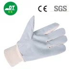 China High Quality Grade AB Cowhide Elastic Cuff Opisthenar Pure Cotton Welding Gloves Supplier | Dtlabor